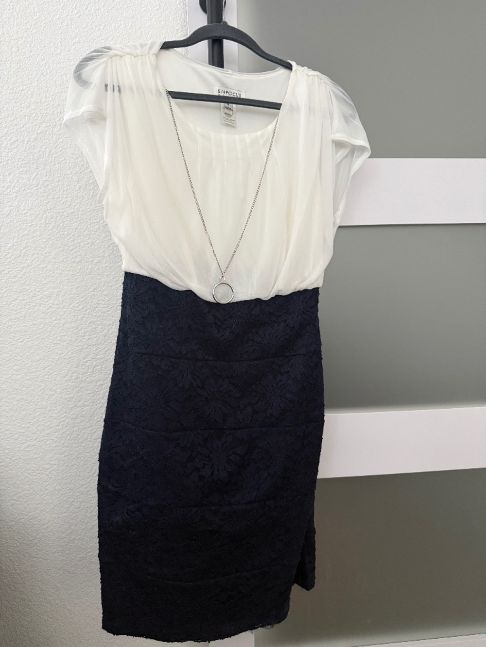 Dark Blue/White Dress